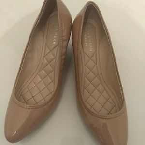 Cole Haan Patent Leather Wedge Pump